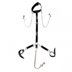 Бондажный набор с металлическим анальным крюком Art of Sex Beatrice Bondage set with anal hook № 3