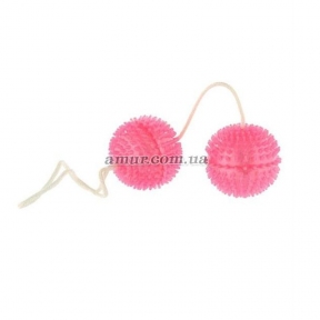 Вагинальные шарики «Pink Duoballs Soft» розовые