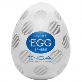 Мастурбатор-яйце Tenga Egg Sphere з багаторівневим рельєфом