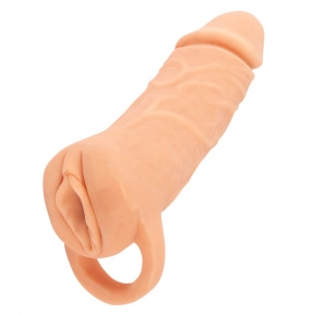 Насадка + мастурбатор 2 в 1 «Nature Skin», 18,5 см, medium