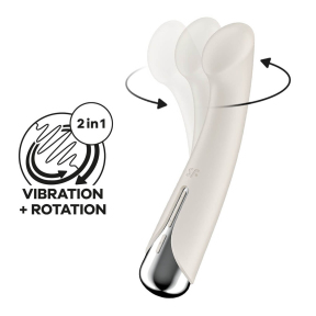 Вибратор с ротацией Satisfyer Spinning G-Spot 1, бежевый
