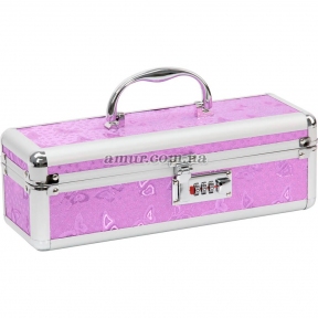Кейс для хранения секс-игрушек BMS Factory - The Toy Chest Lokable Vibrator Case фиолетовый, с кодовым замком