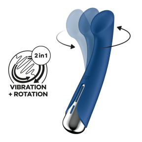Вибратор с ротацией Satisfyer Spinning G-Spot 1, синий