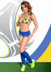 Комплект белья «Viktoria» желто-голубой