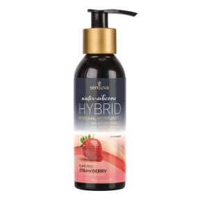 Смазка Sensuva Hybrid Strawberry, 125 мл, без цукру, можна для оральних ласк