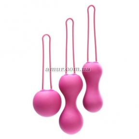Набор вагинальных шариков Je Joue - Ami Fuchsia, диаметр 3,8-3,3-2,7см