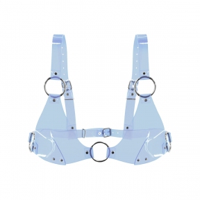 Ліф класичний Feral Feelings - Bikini Top, блакитний, прозорий