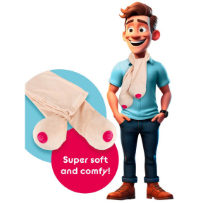 Плюшевий шарф із грудьми