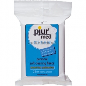 Серветки, що очищають, pjur MED Clean, 25 штук