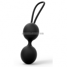 Вагинальные шарики Dorcel Dual Balls, черные, диаметр 3,6 см