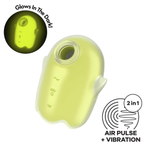 Вакуумный вибратор Satisfyer Glowing Ghost, желтый