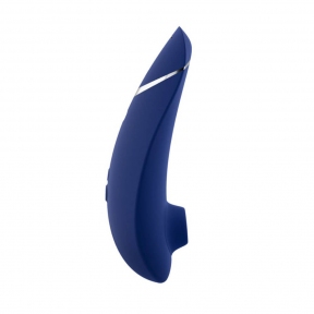 Вакуумный клиторальный стимулятор Womanizer Premium 2, синий, функции Autopilot и Smart Silence