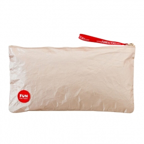 Сумка для секс-іграшок Fun Factory TOYBAG M, золотиста, на блискавці, 25x12 см