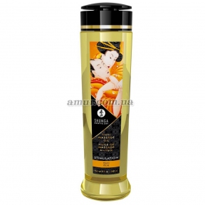 Массажное масло Shunga Stimulation, с ароматом персика, 240 мл