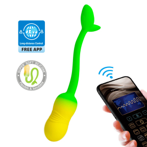 Віброяйце «Pretty Love Poulsen», 12 режимів вібрації, керування з телефону