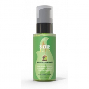 Согревающий массажный гель Sensuva Sizzle Lips Caramel Apple, 59 мл, без сахара, съедобный