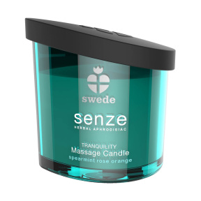 Массажная свеча Swede Senze Tranquility, мята, роза и апельсин, 150 мл
