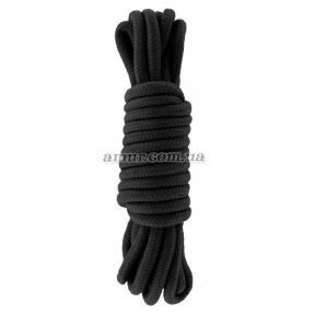 Мотузка для бондажу «Bondage Rope» 5 метрів, чорна