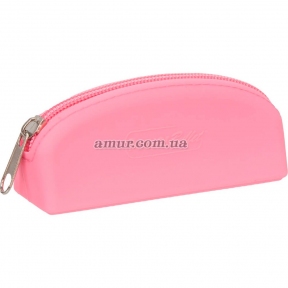 Сумка для зберігання секс-іграшок PowerBullet - Silicone Storage Zippered Bag, рожева