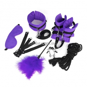 Набір БДСМ Art of Sex - Soft Touch BDSM Set, 9 предметів, фіолетовий