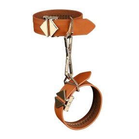Наручники LOCKINK Wristcuffs/Anklecuffs, коричневі