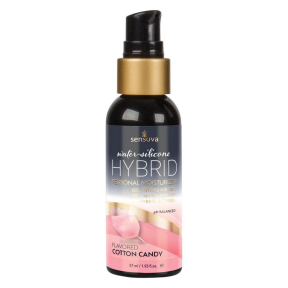 Смазка водно-силиконовая Sensuva Hybrid, со вкусом сладкой ваты, 57 мл, можно для оральных ласк