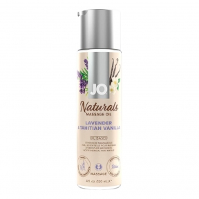 Масажна олія System JO - Naturals Massage Oil, аромат лаванди та ванілі, 120 мл