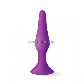 Анальная пробка на присоске MAI Attraction Toys №32, фиолетовая