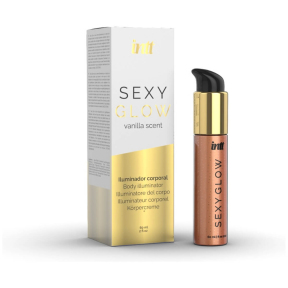 Крем-шиммер для тіла Intt Sexy Glow, 60 мл, з маслом ши та ароматом ванілі