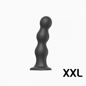 Фалоімітатор Strap-On-Me Dildo Plug Balls, чорний, XXL