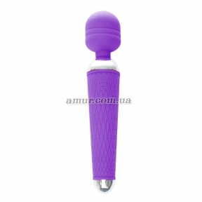 Вібратор-мікрофон «Power Massager Wand» фіолетовий, 16 режимів вібрації