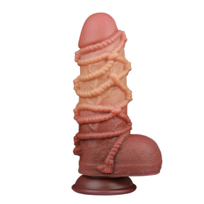 Фаллоимитатор Dual-Layered Silicone Cock With Rope 9.5
