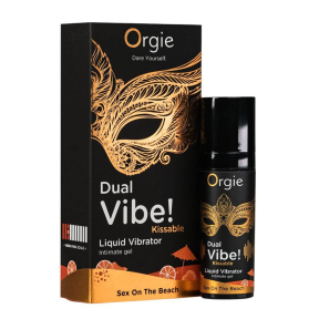 Возбуждающий гель с эффектом вибрации Orgie Dual Vibe! Sex On The Beach, 15 мл, секс на пляже