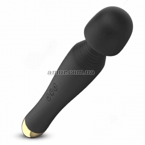 Вібратор-мікрофон «Silicone Massager», чорний, 6 режимів вібрації