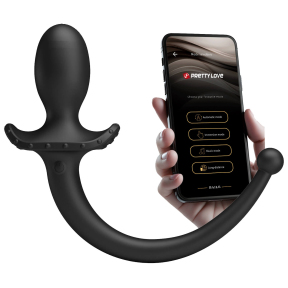 Анальная пробка «Pretty Love Anthony», 12 режимов вибрации, управление с телефона