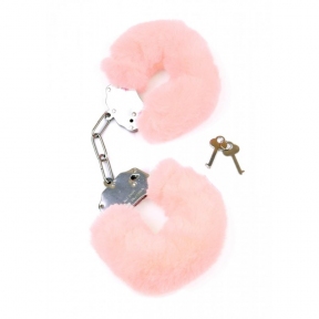 Наручники «Fetish Boss Series Furry Cuffs» світло-рожеві