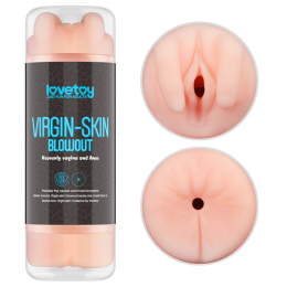 Двусторонний мастурбатор «Virgin-skin Blowout Double Side Stroker Vagina and Anus»