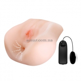 Мастурбатор-вагина и анус «Pussy & Ass» с вибрацией