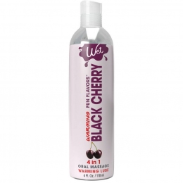 Зігріваючий лубрикант на водній основі Wet Warming Black Cherry 4 in 1, без цукру, 118 мл
