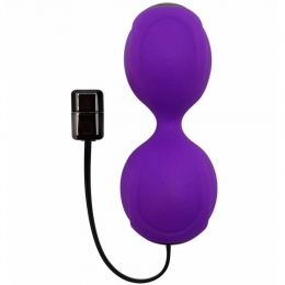 Вагінальні кульки з вібрацією Adrien Lastic Kegel Vibe, фіолетові