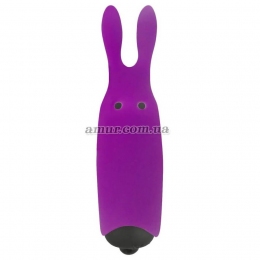 Вибропуля Adrien Lastic Pocket Vibe Rabbit, фиолетовая, со стимулирующими ушками
