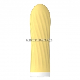 Вібратор «Silicone Touch Vibrator», жовтий, перезаряджається