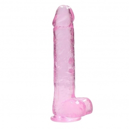 Фаллоимитатор «Realrock Dildo 9», 25 см, розовый