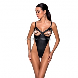 Боди из экокожи Celine Body, черный
