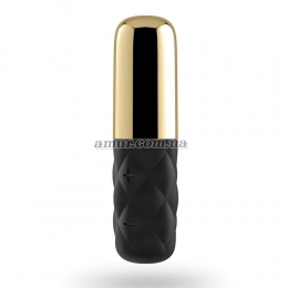 Мощный мини-вибратор Satisfyer Mini Lovely Honey Gold со съемным колпачком, 15 режимов работы