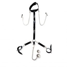Бондажний набір із металевим анальним гаком Art of Sex Beatrice Bondage set with anal hook № 4
