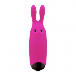 Вибропуля Adrien Lastic Pocket Vibe Rabbit, розовая, со стимулирующими ушками