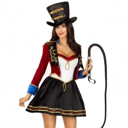 Костюм циркачки Leg Avenue Classic Ringmaster Costume, сукня, капелюх