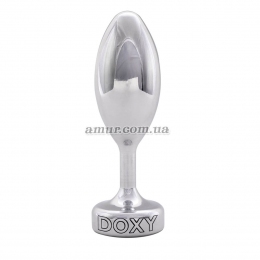 Металлическая анальная пробка Doxy Butt Plug Smooth, гладкая, диаметр 3,3 см