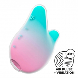 Вакуумный клиторальный стимулятор Satisfyer Mermaid Vibes, мятно-розовый